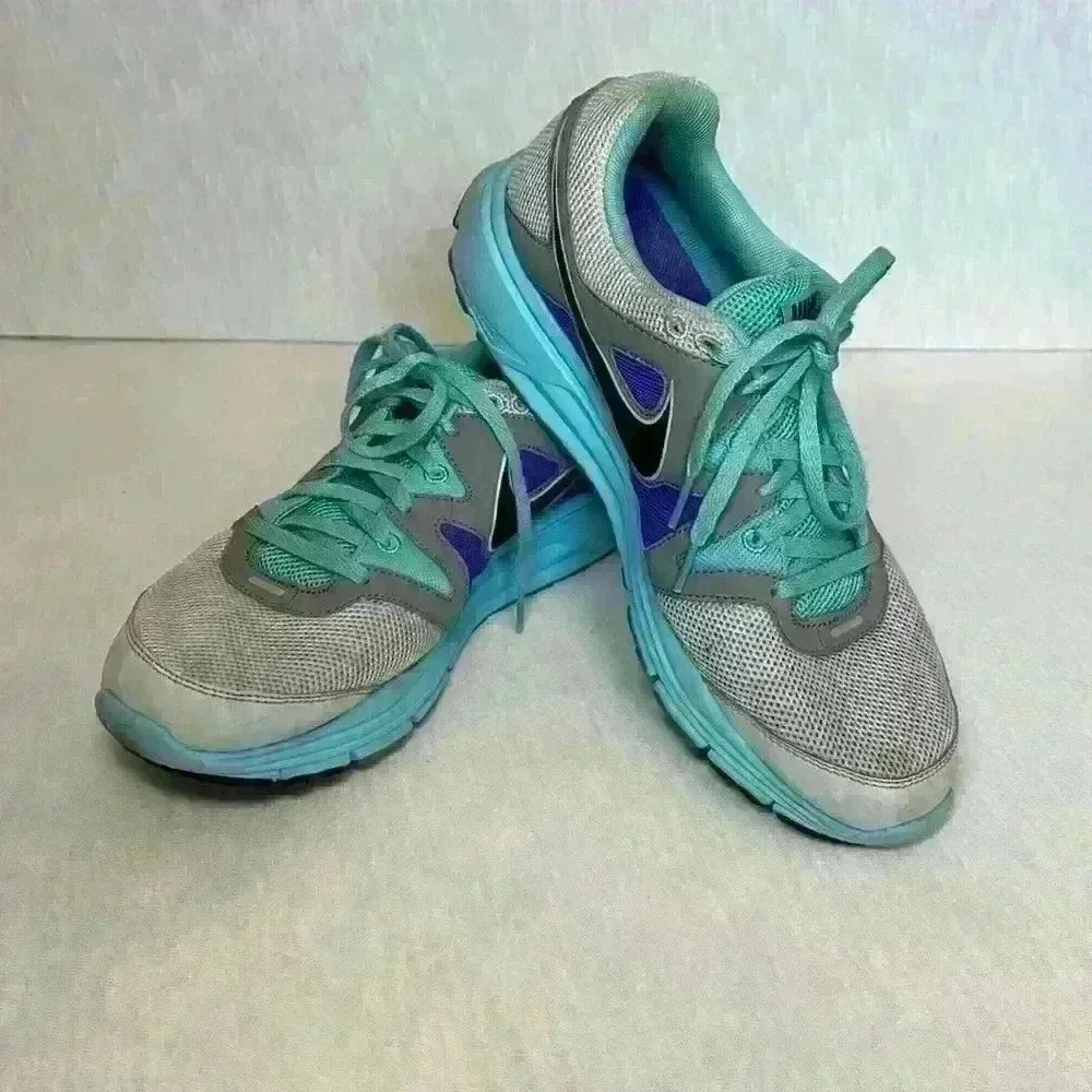 NIKE Lunarfly+ 3 Pure Platinum Multicolor Running Shoes #487751-004 Women Sz 11